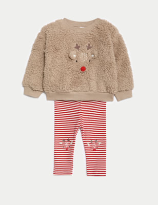 

Boys M&S Collection Borg Reindeer Outfit (0-3 Yrs) - Brown Mix, Brown Mix