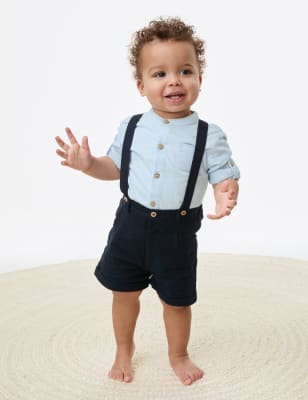 

Boys M&S Collection 2pc Cotton Rich Outfit (0-3 Yrs) - Navy Mix, Navy Mix