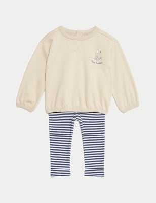 

Boys M&S Collection 2pc Cotton Rich Peter Rabbit™ Outfit (0-3 Yrs) - Neutral, Neutral