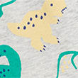 Cotton Rich Dinosaur Pyjama Shorts, GREY MARL, swatch