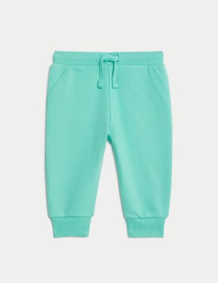 

M&S Collection Pantalón deportivo de algodón (0-3 años) - Aqua, Aqua
