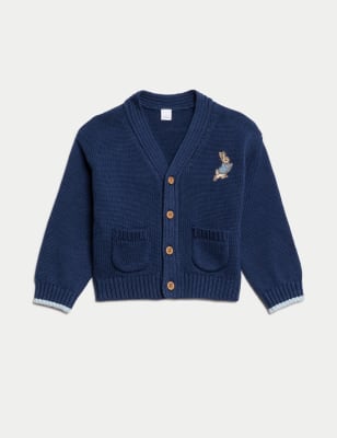 

Boys M&S Collection Pure Cotton Peter Rabbit™ Cardigan (0 Mths-3 Yrs) - Indigo Mix, Indigo Mix