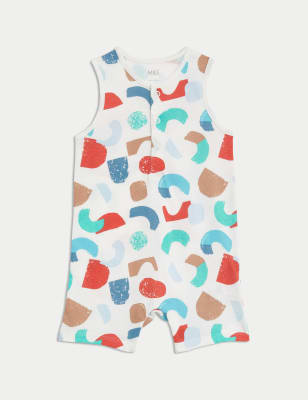 

Boys M&S Collection Pure Cotton Abstract Print Romper (0-3 Yrs) - Multi, Multi