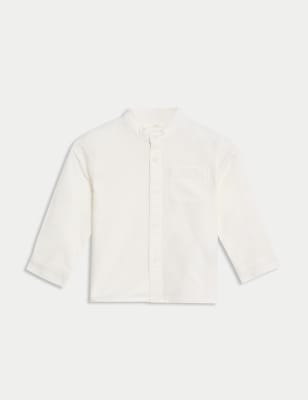 

Boys M&S Collection Pure Cotton Shirt (0-3 Yrs) - White, White