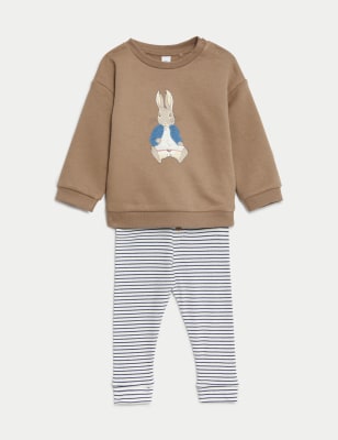 

Boys M&S Collection 2pc Cotton Rich Peter Rabbit™ Outfit (0-3 Yrs) - Mink Mix, Mink Mix