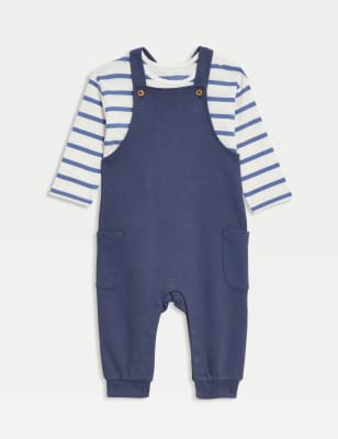 

Boys M&S Collection 2pc Cotton Rich Outfit (0-3 Yrs) - Navy Mix, Navy Mix