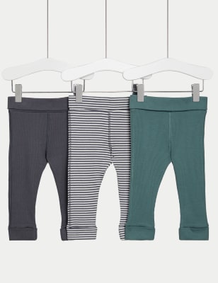 

Boys M&S Collection 3pk Cotton Rich Leggings (0 Mths-3 Yrs) - Multi, Multi