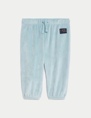 

Boys M&S Collection Fleece Lined Joggers (0-3 Yrs) - Blue, Blue