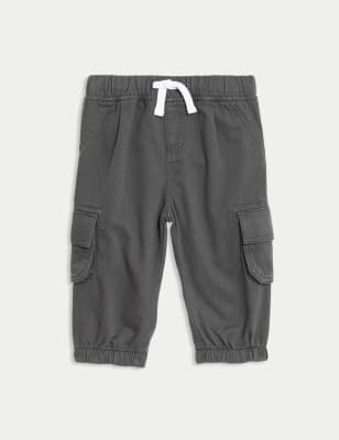 

Boys M&S Collection Pure Cotton Cargo Trousers (0-3 Yrs) - Charcoal, Charcoal