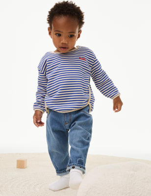 

Boys M&S Collection 2pc Cotton Rich Top & Bottom Outfit (0-8 Yrs) - Blue Mix, Blue Mix