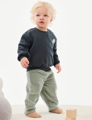 

Boys M&S Collection 2pc Sweatshirt & Cord Trousers Outfit (0-8 Yrs) - Multi, Multi