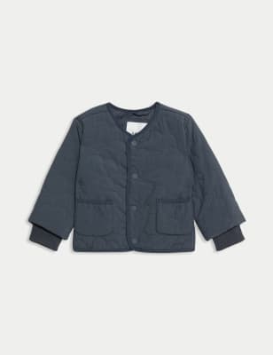 

Boys M&S Collection Quilted Jacket (0-3 Yrs) - Charcoal, Charcoal