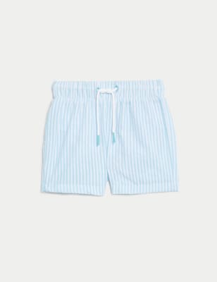 

M&S Collection Gestreifte Badeshorts (0-3 Jahre) - Turquoise Mix, Turquoise Mix