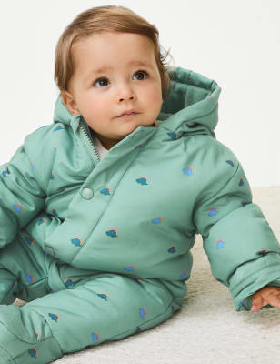 

Boys M&S Collection Stormwear™ Dino Snowsuit (0-3 Yrs) - Green Mix, Green Mix