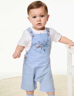 

M&S Collection Conjunto de 3 piezas de algodón de Perico, el conejo (0-3 años) - Blue Mix, Blue Mix
