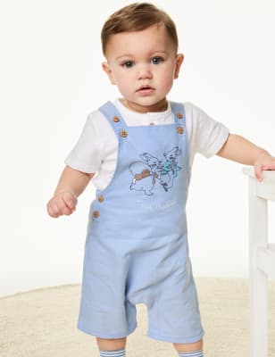 

Boys M&S Collection 3pc Cotton Rich Peter Rabbit™ Outfit (0-3 Yrs) - Blue Mix, Blue Mix