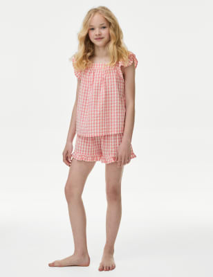 

M&S Collection Pijama 100% algodón de vichy (6-16 años) - Pink Mix, Pink Mix