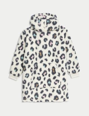 

Girls M&S Collection Leopard Print Oversized Hoodie (3-16 Yrs) - Neutral, Neutral