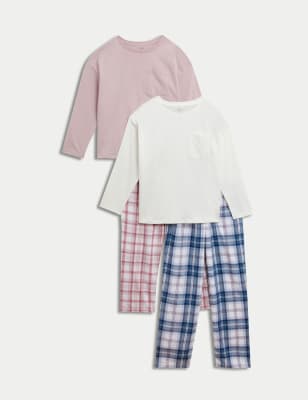 

Girls M&S Collection 2pk Pure Cotton Pyjama Sets (1-16 Yrs) - Pink Mix, Pink Mix