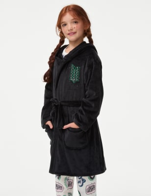 

Girls M&S Collection Wicked™ Elphaba Velour Dressing Gown (6-16 Yrs) - Black, Black