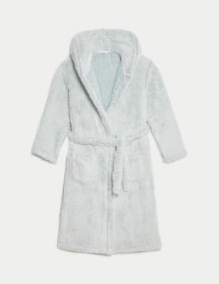 

Girls M&S Collection Hooded Dressing Gown (1-16 Yrs) - Pale Mint, Pale Mint