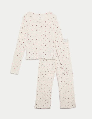 

Girls M&S Collection Pure Cotton Ditsy Floral Pyjamas (6-16 Yrs) - Multi, Multi