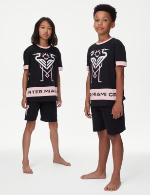 

Girls M&S Collection Inter Miami Soccer Pyjamas (6-16 Yrs) - Black Mix, Black Mix