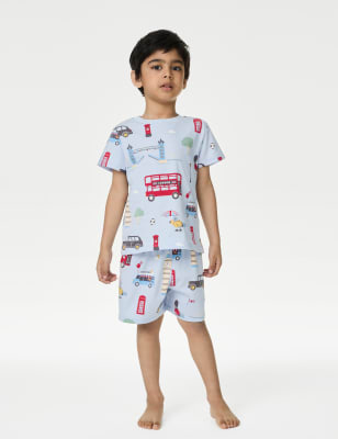 

M&S Collection Pijama 100% algodón con diseño de Londres (1-14 años) - Light Blue, Light Blue