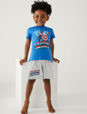 

Marks & Spencer Captain America™ Short Pyjama Set (BOYS, BLUE MIX, 5-6 Y)