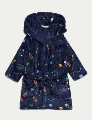 

Boys M&S Collection Space Dressing Gown (1-8 Yrs) - Navy, Navy