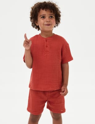 

M&S Collection Pijama 100% algodón (1-8 años) - Red Mix, Red Mix