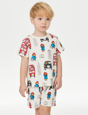 

M&S Collection Schlafanzug aus reiner Baumwolle mit Paddington™-Motiv und Waffelmuster (1-7 Jahre) - White Mix, White Mix