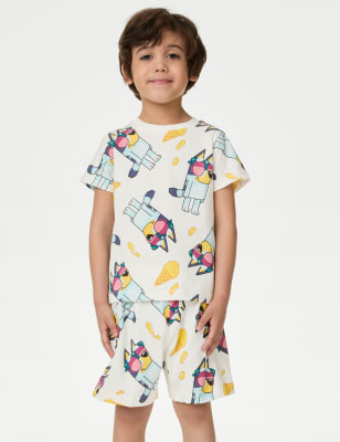 

M&S Collection Schlafanzug aus reiner Baumwolle mit Bluey™-Motiv (1-7 Jahre) - Multi, Multi