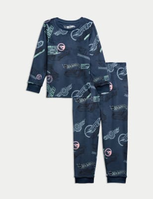 

Boys M&S Collection Velour Hot Wheels™ Pyjamas (2-8 Yrs) - Multi, Multi