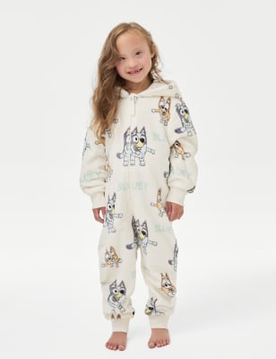 

Girls M&S Collection Bluey™ Onesie (3-8 Yrs) - Ecru Mix, Ecru Mix