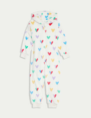 

Girls M&S Collection Heart Onesie (1-7 Yrs) - Ivory, Ivory