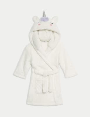 

Boys M&S Collection Unicorn Hooded Dressing Gown (1-8 Yrs) - Multi, Multi