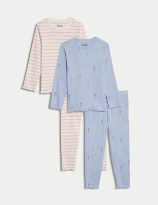 

M&S Collection Pack de 2 pijamas de algodón (1-8 años) - Blue Mix, Blue Mix