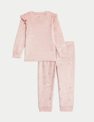 

Girls M&S Collection Velour Star Pyjamas (1-8 Yrs) - Dusty Pink, Dusty Pink