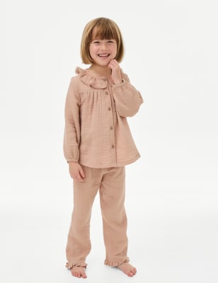 

Girls M&S Collection Pure Cotton Pyjamas (1-8 Yrs) - Sandstone, Sandstone