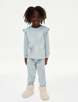 

M&S Collection Pijama de velvetón de Frozen™ (2-8 años) - Blue, Blue