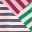 3 Pack Cotton Rich Ribbed Striped Pyjama Sets (1-8 Yrs), PINK MIX, swatch