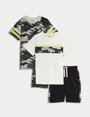 

M&S Collection Pack de 2 pijamas de algodón estampados (6-16 años) - Yellow Mix, Yellow Mix