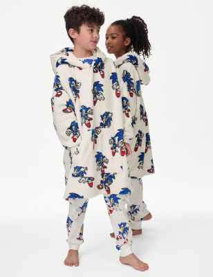 

Girls Sonic the Hedgehog Oversized Hoodie (3-14 Yrs) - Ecru Mix, Ecru Mix