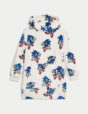 

Girls Sonic the Hedgehog Oversized Hoodie (3-14 Yrs) - Ecru Mix, Ecru Mix