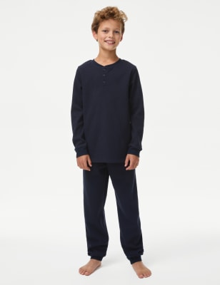 

Boys M&S Collection Waffle Pyjamas (1-16 Yrs) - Navy, Navy