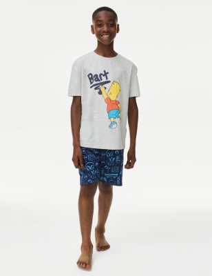 

M&S Collection Pijama de algodón con diseño de The Simpsons™ (6-16 años) - Grey Mix, Grey Mix