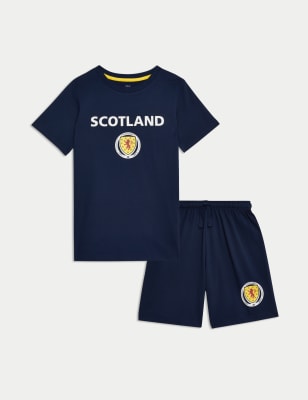 

Boys M&S Collection Pure Cotton Scotland Pyjamas (1-16 Yrs) - Navy Mix, Navy Mix