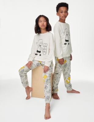 

Boys M&S Collection The Simpsons™ Pyjamas (6-16 Yrs) - Ecru, Ecru