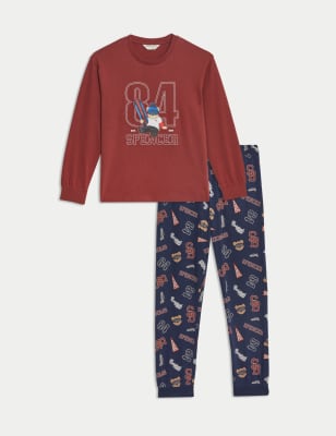 

Boys Spencer Bear™ Spencer Bear Pyjamas (1-16 Yrs) - Wine, Wine